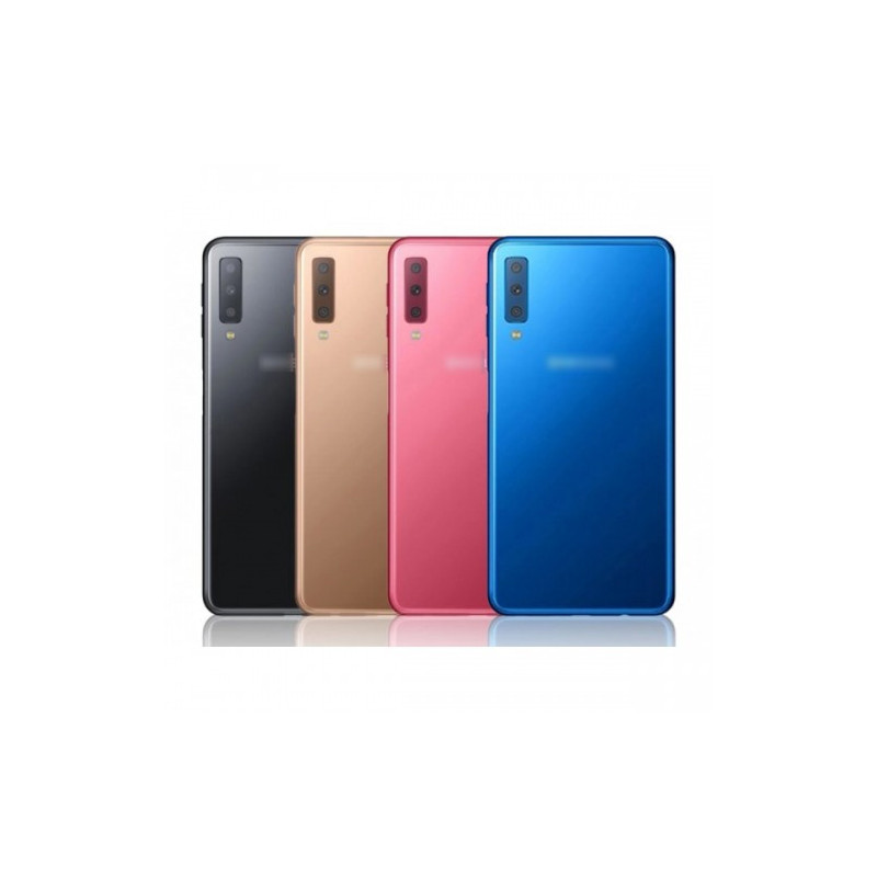 Galinis dangtelis skirtas Samsung A750 2018 A7 mėlynas (su kameros stikliuku) HQ