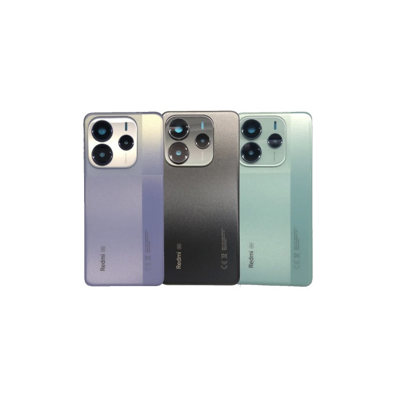 Galinis dangtelis skirtas Xiaomi Redmi Note 14 5G / Black / (su kameros stikliuku) OEM