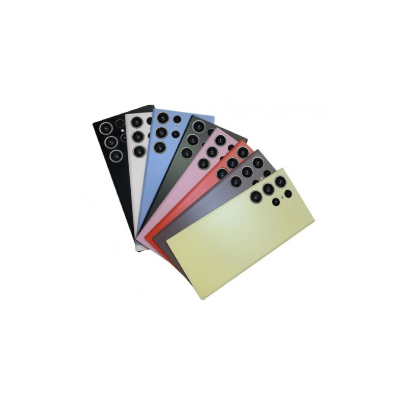 Galinis dangtelis skirtas Samsung S918 S23 Ultra / Red / (su kameros stikliuku) OEM