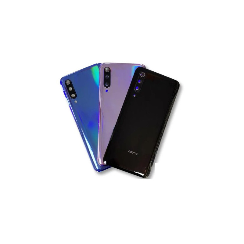 Galinis dangtelis skirtas Xiaomi Mi 9 / Piano Black / (su kameros stikliuku) HQ