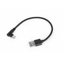 KABELAS USB2 Į USB-C ANGLED / CC-USB2-AMCML-0.2M GEMBIRD