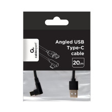 CABLE USB2 TO USB-C ANGLED / CC-USB2-AMCML-0.2M GEMBIRD CABLE USB2 TO USB-C ANGLED / CC-USB2-AMCML-0.2M GEMBIRD