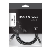 CABLE USB-C TO USB2 1M / CCP-USB2-AMCM-1M GEMBIRD CABLE USB-C TO USB2 1M / CCP-USB2-AMCM-1M GEMBIRD