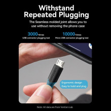 USB 2.0 į Micro-B / 1M juodas CTIBF VENTION LAIDAS