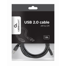 KABELAS USB-C Į USB2 1.8M / CCP-USB2-AMCM-6 GEMBIRD