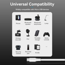 CABLE USB2.0 TO MICRO-B / 1.5M WHITE CTIWG VENTION CABLE USB2.0 TO MICRO-B / 1.5M WHITE CTIWG VENTION