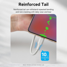 CABLE USB-C TO USB2.0 3A / 1M WHITE CTHWF VENTION