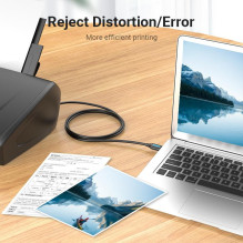 CABLE USB2.0 MALE TO MALE / 0.5M BLACK COQBD VENTION CABLE USB2.0 MALE TO MALE / 0.5M BLACK COQBD VENTION