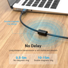 USB 2.0 kištukas-kištukas / 0,5 m juodas COQBD VENTIONE USB 2.0 kištukas-kištukas / 0,5 m juodas COQBD VENTIONE