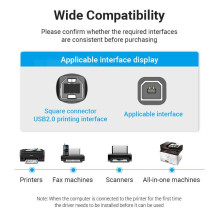 CABLE USB2.0 MALE TO MALE / 0.5M BLACK COQBD VENTION CABLE USB2.0 MALE TO MALE / 0.5M BLACK COQBD VENTION