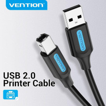 CABLE USB2.0 MALE TO MALE / 0.5M BLACK COQBD VENTION CABLE USB2.0 MALE TO MALE / 0.5M BLACK COQBD VENTION
