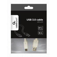 CABLE USB-C TO USB3 0.1M WHITE / CCP-USB3-AMCM-W-0.1M GEMBIRD CABLE USB-C TO USB3 0.1M WHITE / CCP-USB3-AMCM-W-0.1M GEMBIRD