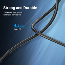 CABLE USB2.0 MALE TO MALE / 1.5M BLACK COQBG VENTION CABLE USB2.0 MALE TO MALE / 1.5M BLACK COQBG VENTION