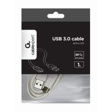 KABELAS USB-C Į USB3 1M WHITE / CCP-USB3-AMCM-1M-W GEMBIRD KABELAS USB-C Į USB3 1M WHITE / CCP-USB3-AMCM-1M-W GEMBIRD
