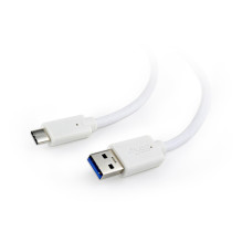 KABELAS USB-C Į USB3 1M WHITE / CCP-USB3-AMCM-1M-W GEMBIRD KABELAS USB-C Į USB3 1M WHITE / CCP-USB3-AMCM-1M-W GEMBIRD