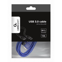 KABELIS USB3 AM-MICRO BM 1.8M / CCP-MUSB3-AMBM-6 GEMBIRD KABELIS USB3 AM-MICRO BM 1.8M / CCP-MUSB3-AMBM-6 GEMBIRD