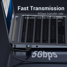CABLE USB3.0 MALE TO MALE / 1.5M BLACK CONBG VENTION CABLE USB3.0 MALE TO MALE / 1.5M BLACK CONBG VENTION