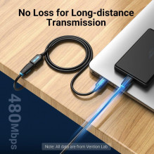 USB 2.0 KIŠTUKAS Į FETIŠKĄ LAIDĄ / 2M JUODAS CBIBH VENTIONE USB 2.0 KIŠTUKAS Į FETIŠKĄ LAIDĄ / 2M JUODAS CBIBH VENTIONE