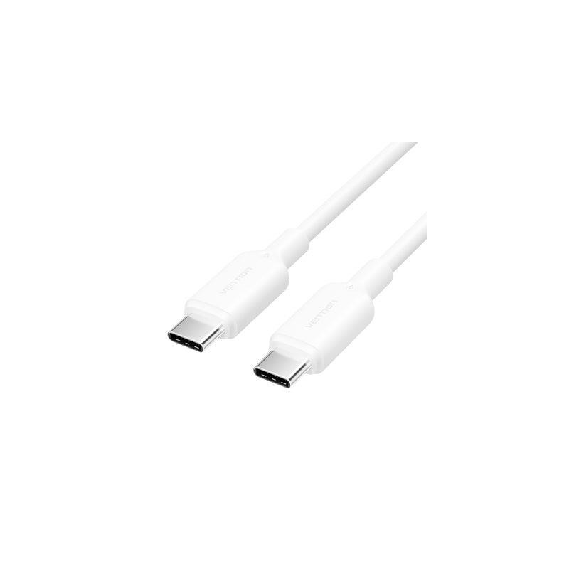 USB-C–USB-C jungtis, 2 m, balta, TRCWH VENTION