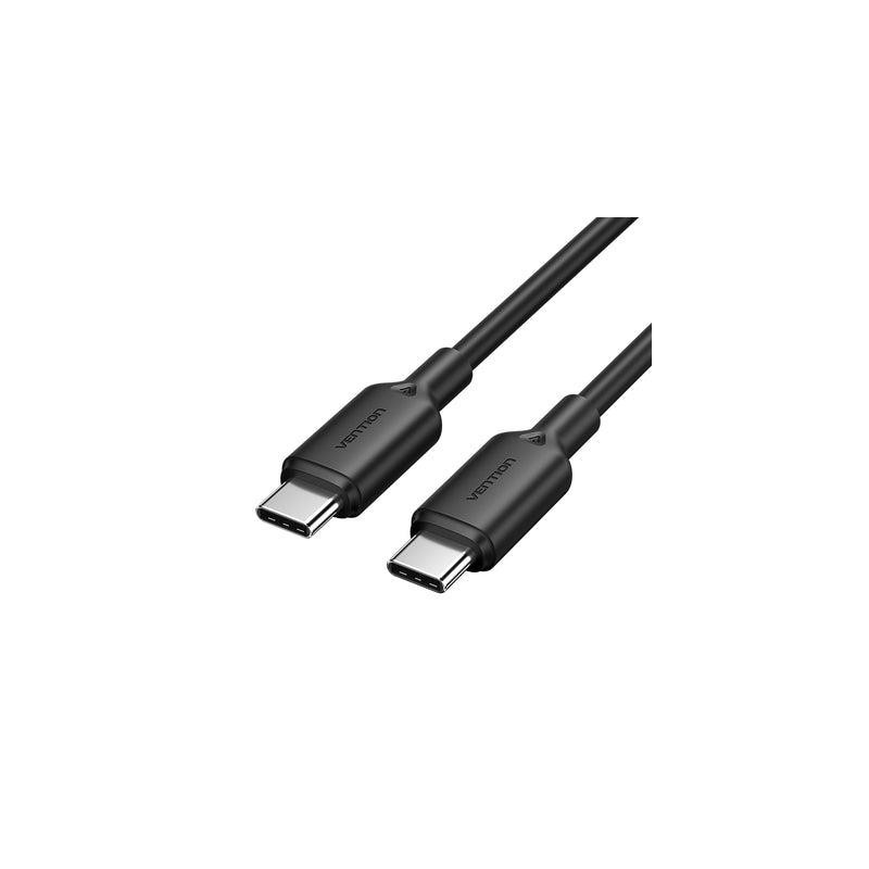 USB-C–USB-C jungtis, 2 m, juoda, TRCBH, VENTIONE
