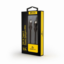 KABELIS USB-C PD 1,5M / CC-USB2-CMCM100-1,5M GEMBIRD
