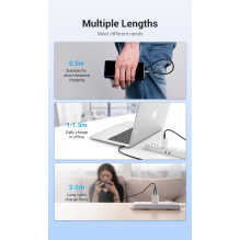 USB-C–USB-C jungtis, 1 m, juoda, COSBF VENTION USB-C–USB-C jungtis, 1 m, juoda, COSBF VENTION