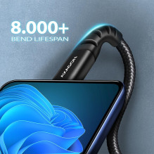 USB-C KABELIS Į USB2.0 1M / BLACK BUCM-AM10AB AXAGON