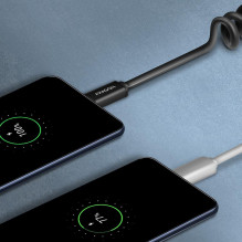 USB-C KABELIS Į USB2.0 0,6M / TWISTER BLK BUCM-AM10TB AXAGON