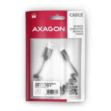 USB-C KABELIS Į USB2.0 0,6M / TWISTER BLK BUCM-AM10TB AXAGON