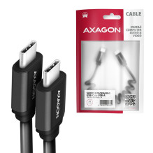 CABLE USB-C TO USB-C 1.1M 60W / TWISTER BLK BUCM-CM20TB AXAGON