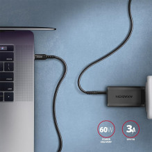 CABLE USB-C TO USB-C 3M 60W / HQ BLACK BUCM-CM30AB AXAGON