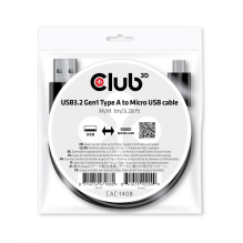 CABLE USB TO MICRO USB 1M / M / M CAC-1408 CLUB3D