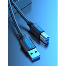 CABLE USB3.0 MALE TO MALE / 3M BLACK COOBI VENTION CABLE USB3.0 MALE TO MALE / 3M BLACK COOBI VENTION