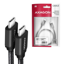 CABLE USB-C TO USB-C 2M 60W / BLACK BUCM3-CM20AB AXAGON