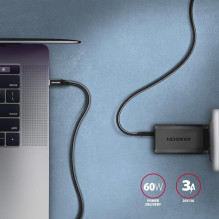 CABLE USB-C TO USB-C 3M 60W / BLACK BUCM3-CM30AB AXAGON