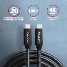 CABLE USB-C TO USB-C 1M 100W / BLACK BUCM32-CM10AB AXAGON