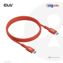 CABLE USB-C TO USB-C 1M / M / M CAC-1511 CLUB3D CABLE USB-C TO USB-C 1M / M / M CAC-1511 CLUB3D