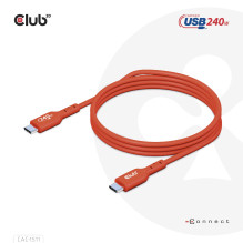 CABLE USB-C TO USB-C 1M / M / M CAC-1511 CLUB3D CABLE USB-C TO USB-C 1M / M / M CAC-1511 CLUB3D