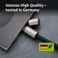 USB-C–USB-C LAIDAS 1,65 M / JUOSTELĖ JUODAS 7991000 INTENSO
