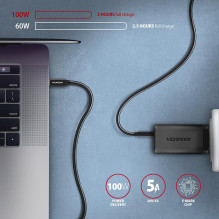 CABLE USB-C TO USB-C 2M 100W / BLACK BUCM32-CM20AB AXAGON