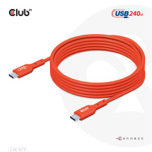 CLUB3D USB-C Į USB-C JUNGTIS 2M / M / M CAC-1573 CLUB3D USB-C Į USB-C JUNGTIS 2M / M / M CAC-1573