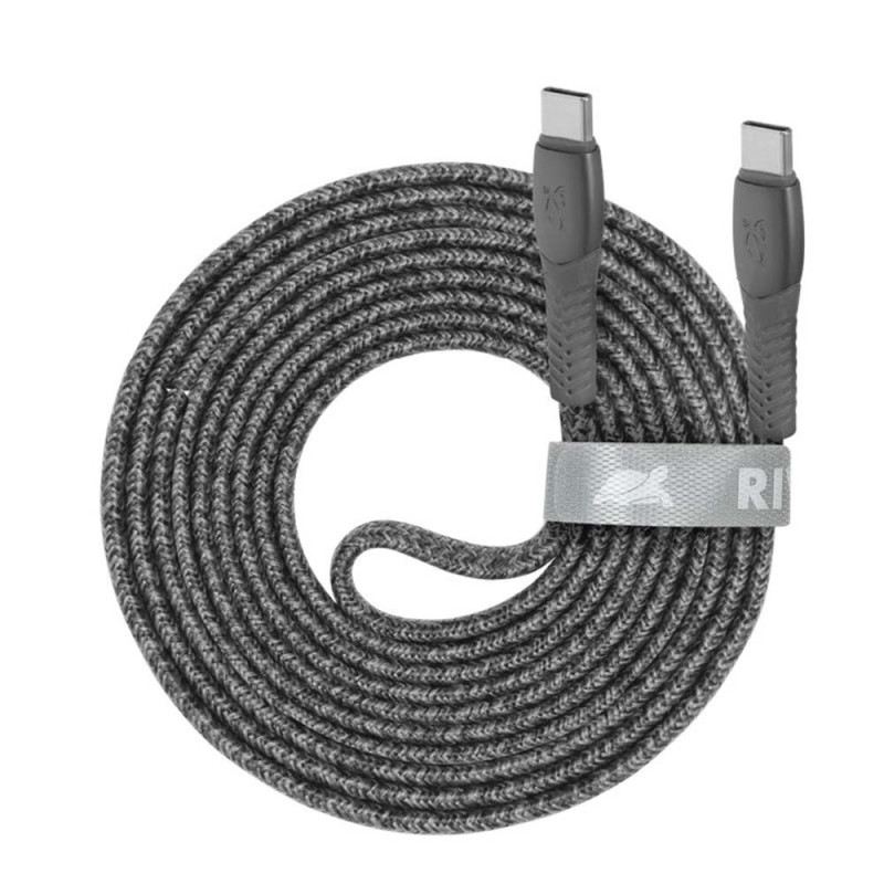 KABELAS USB-C Į USB-C 2.1M / PILKAS PS6105 GR21 RIVACASE