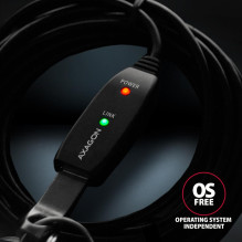 USB2.0 AM / AF ACTIVE LAIDAS / 7M ADR-207 AXAGON