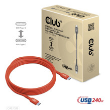 CABLE USB-C TO USB-C 3M / M / M CAC-1513 CLUB3D