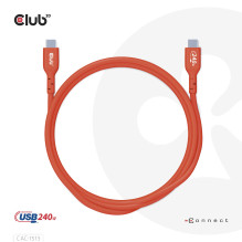 KABELAS USB-C Į USB-C 3M / M / M CAC-1513 CLUB3D KABELAS USB-C Į USB-C 3M / M / M CAC-1513 CLUB3D