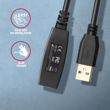 KABELIS USB3.2 AM / AF ACTIVE / 5M ADR-305 AXAGON