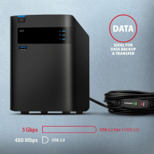 CABLE USB3.2 A-M / A-F ACTIVE / 5M ADR-305 AXAGON