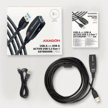 KABELIS USB3.2 AM / AF ACTIVE / 5M ADR-305 AXAGON