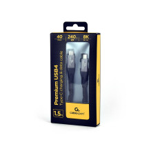 KABELAS USB-C Į USB-C 1,5M / CCBP-USB4-CMCM240-1,5M GEMBIRD KABELAS USB-C Į USB-C 1,5M / CCBP-USB4-CMCM240-1,5M GEMBIRD