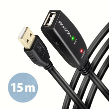 KABELIS USB2.0 AM / AF ACTIVE / 15M ADR-215 AXAGON